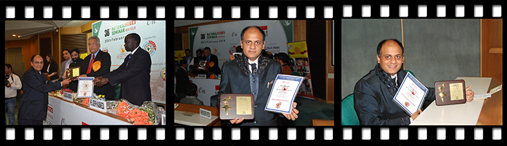 Dr. Vikram Chauhan - Received Health Excellence Award and Certificate from All India Business & Community Foundation in 36th National Seminar