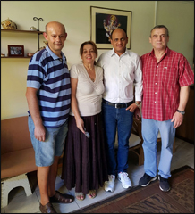 Dr. Vikram Chauhan with Dr. Dausan from Belgrade, Serbia (Red Shirt), Mr. Zoran and Ms. Karolina at Planet Ayurveda Centre in Skopje, Macedonia